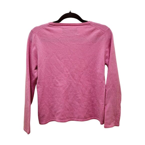 Reformation pink v-neck Sweater Embroidered Soft Material XS/S - Picture 3 of 6
